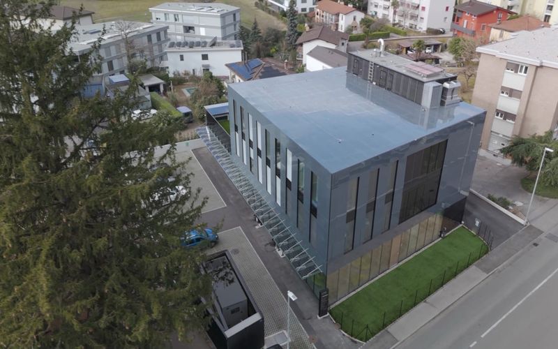 Ospedale Veterinario la Trinità – foto aerea sud est – deltaZERO SA